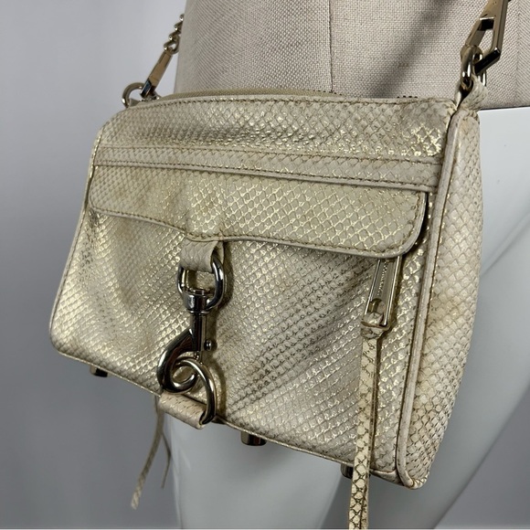 Rebecca Minkoff Cream metallic Crossbody Bag - Picture 5 of 9